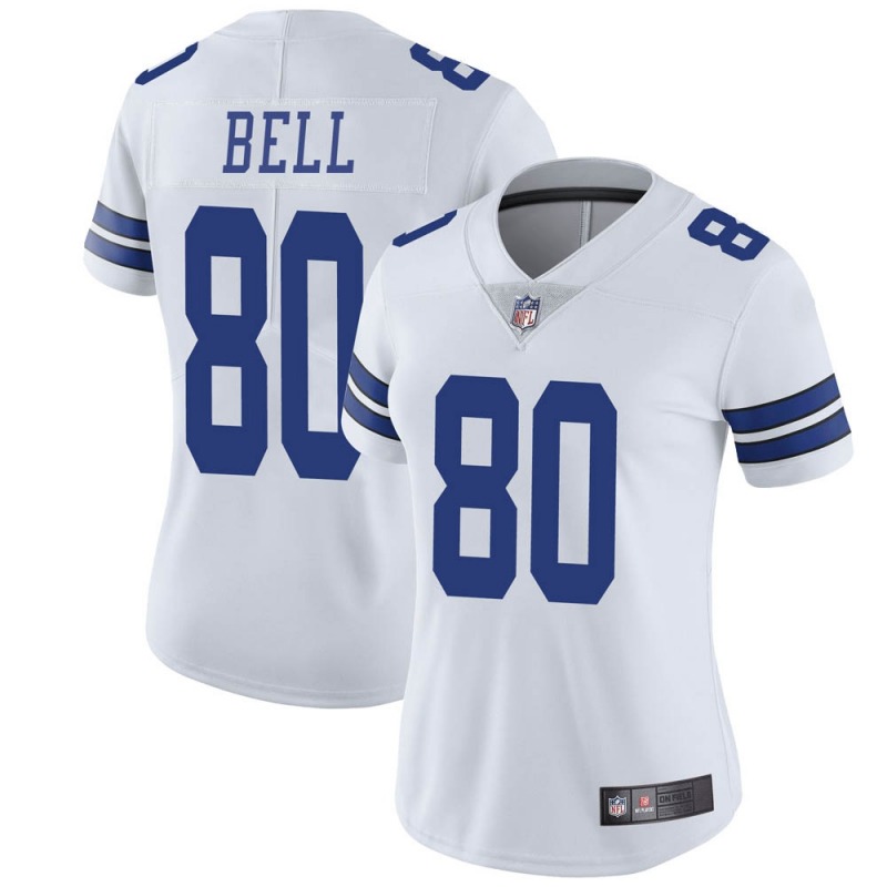 2020 Nike NFL Women Dallas Cowboys #80 Blake Bell White Limited Vapor Untouchable Jersey->youth nfl jersey->Youth Jersey